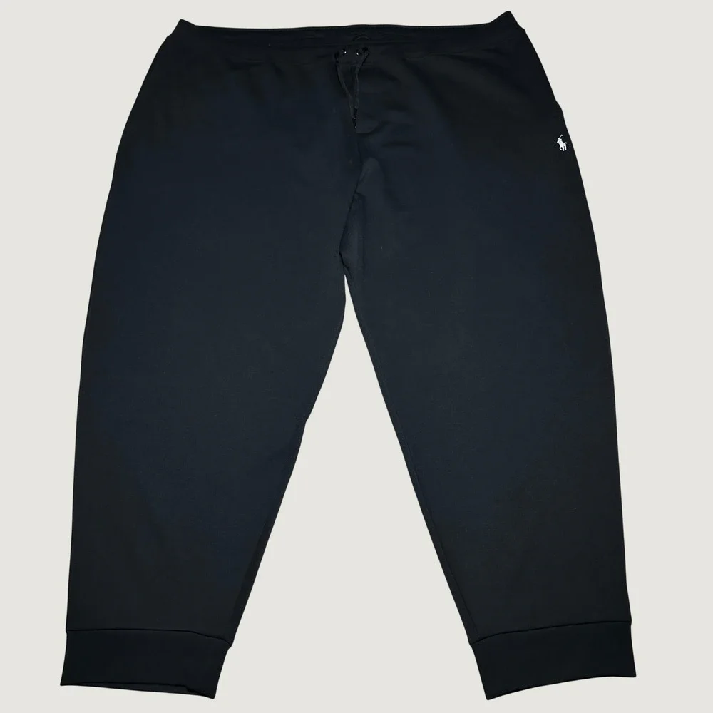 Polo Ralph Lauren Joggers Pants Mens 5XB Big & Tall Drawstring Sweatpants Black